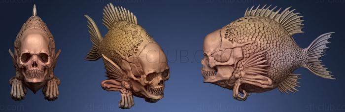 3D model FISHHEAD (STL)